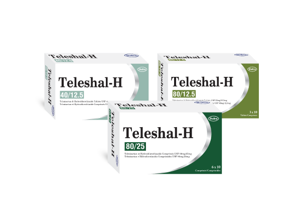Teleshal-H 40/12.5mg, 80/12.5mg, 80/25mg